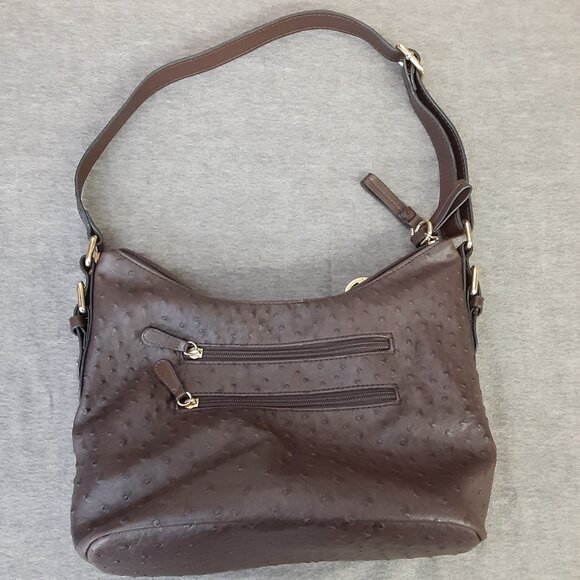 Giani Bernini Purse Crossbody Brown Pockets Adjustable Strap Man Made - Picture 10 of 10